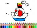 Spiel Zurück zur Schule: Boot Malbuch Online