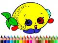 Spiel Zurück zur Schule: Obst Malbuch Online