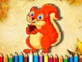 Spiel Eichhörnchen Malbuch Online