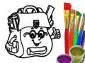 Spiel Zurück zur Schule: Malbuch für Schulrucksäcke Online