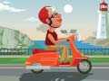 Spiel Stadt Scooter Fahrt Ausmalen Online