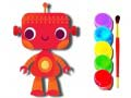 Spiel Zurück zur Schule: Roboter Malbuch Online