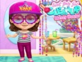 Spiel Süßes Baby-Mädchen räumt das unordentliche Haus auf Online