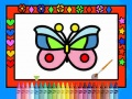 Spiel Färben und Dekorieren von Schmetterlingen Online