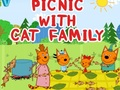 Spiel Picknick mit der Katzenfamilie Online