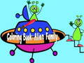 Spiel Malbuch: Alien Familie Online