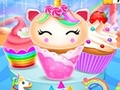 Spiel Einhornglücks-Cupcake-Kochdesign Online