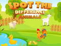 Spiel Finde die Unterschiede: Tiere Online