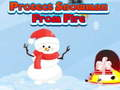 Spiel Schütze den Schneemann vor Feuer Online