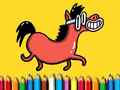 Spiel Zurück zur Schule: Pony Malbuch Online