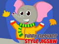 Spiel Lustiger Elefant-Stil Puzzle Online