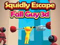 Spiel Tintenfisch-Flucht: Fall Guy 3D Online