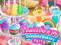 Spiel Regenbogen-Desserts-Bäckerei-Party Online