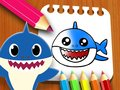 Spiel Baby Shark Malbuch Online