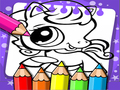Spiel Littlest Pet Shop Malbuch Online