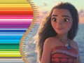 Spiel Malbuch für Moana Online