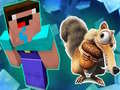 Spiel Noob Parkour: Schnee-Zeitalter Online