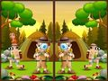 Spiel Finde 5 Unterschiede Camping Online