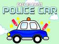 Spiel Einfach zu Malen Polizeiauto Online