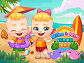 Spiel Mike und Mia: Strandtag Online