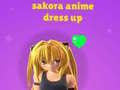 Spiel Sakora: Anime Kleidern Online
