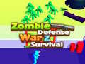 Spiel Zombie-Verteidigung: Krieg Z Überleben Online