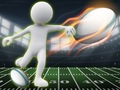 Spiel Stickman Rugby Rennen und Schießen Online
