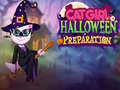 Spiel Katze Mädchen Halloween Vorbereitung Online