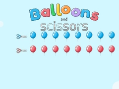 Spiel Luftballons und Scheren Online