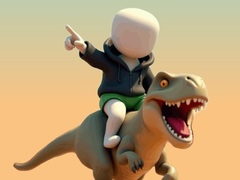 Spiel Stickman. Dinosaurier-Arena Online