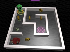 Spiel 3D Labyrinth und Roboter Online