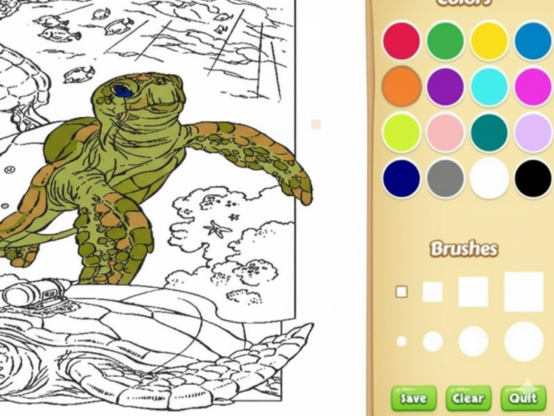 Spiel See Tier Malbuch Online