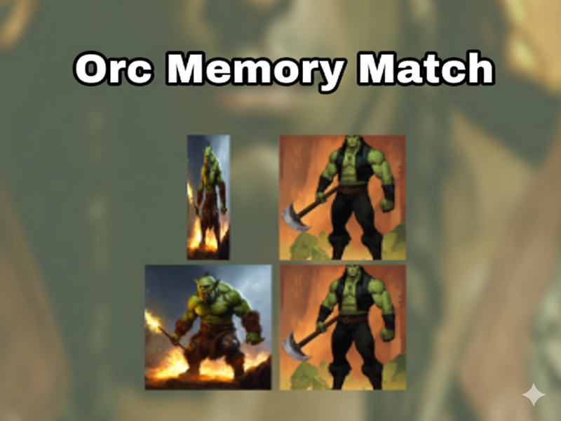 Spiel ORC-Speicherübereinstimmung Online