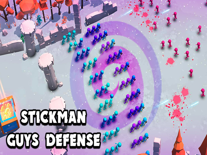 Spiel Stickman Guys Verteidigung Online