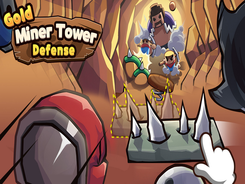 Spiel Verteidigung des Gold Miner Tower Online