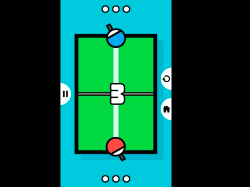 Spiel Ping-Pong-Tennis Tabelle 2d Online