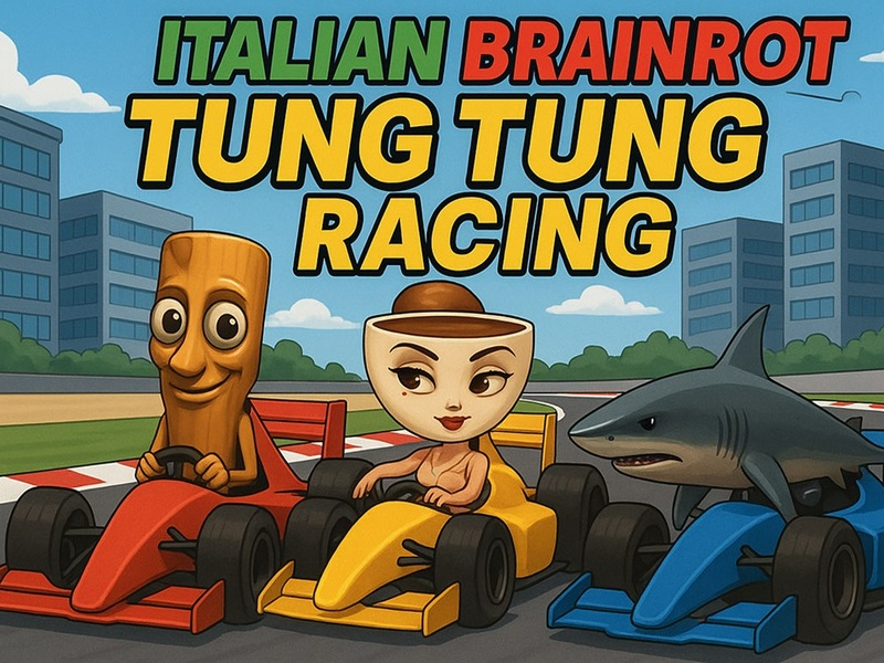 Spiel Italienische Brainrot Tung Tung Racing Online