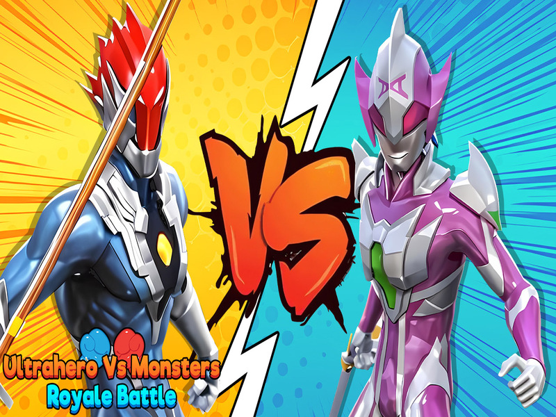 Spiel Ultrahero gegen Monsters Royale Battle Online