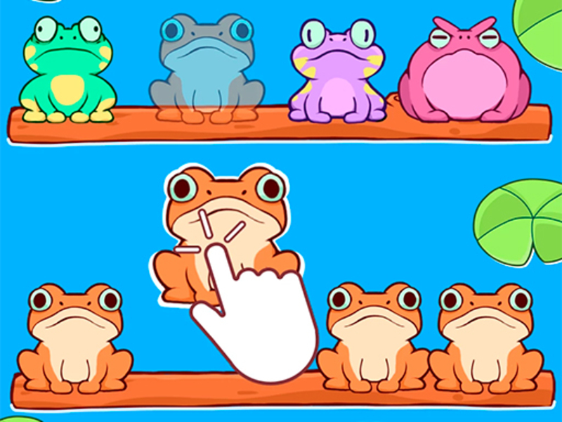 Spiel Frösche sortieren Online