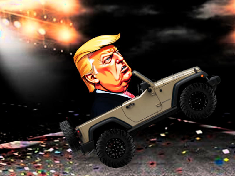Spiel Trump Wheelie Challenge Online