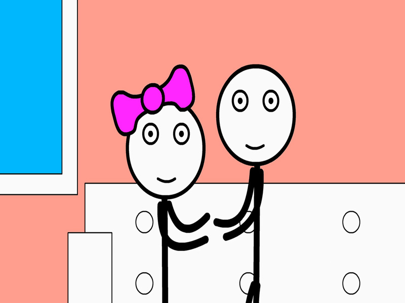 Spiel Stickman-Gefängnis und Liebe Online