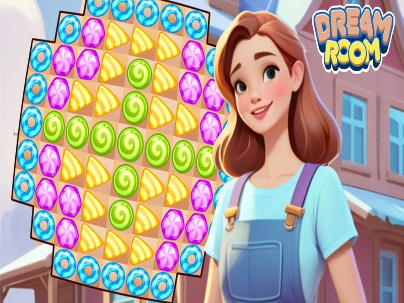 Spiel Match-3: Traumzimmer Online