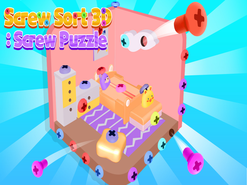 Spiel Schraube Sortierung 3D: Schraubenrätsel Online