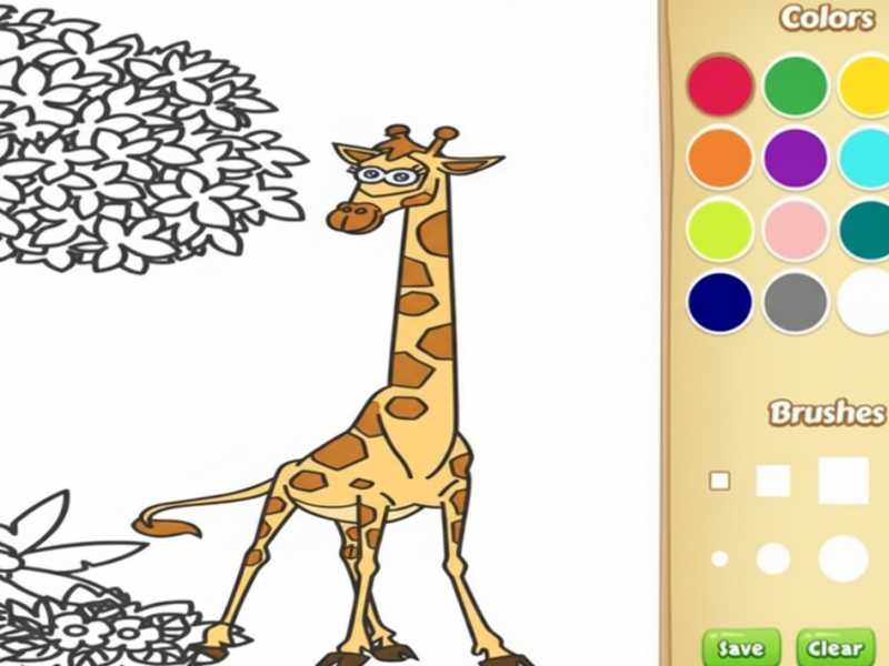 Spiel Dschungeltiere Malbuch für Kinder Online