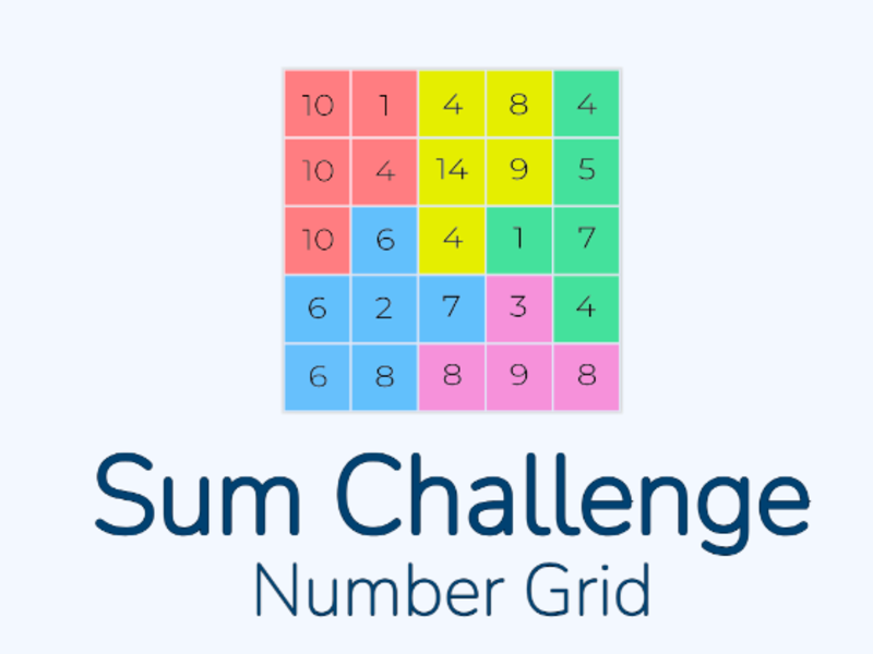 Spiel Summe-Challenge-Zahlenraster Online