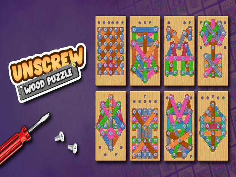 Spiel Holzrätsel abschrauben Online
