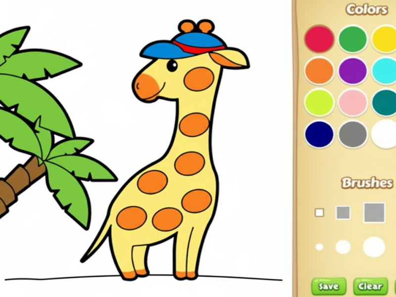 Spiel Easy Animal Malbuch für Kinder Online