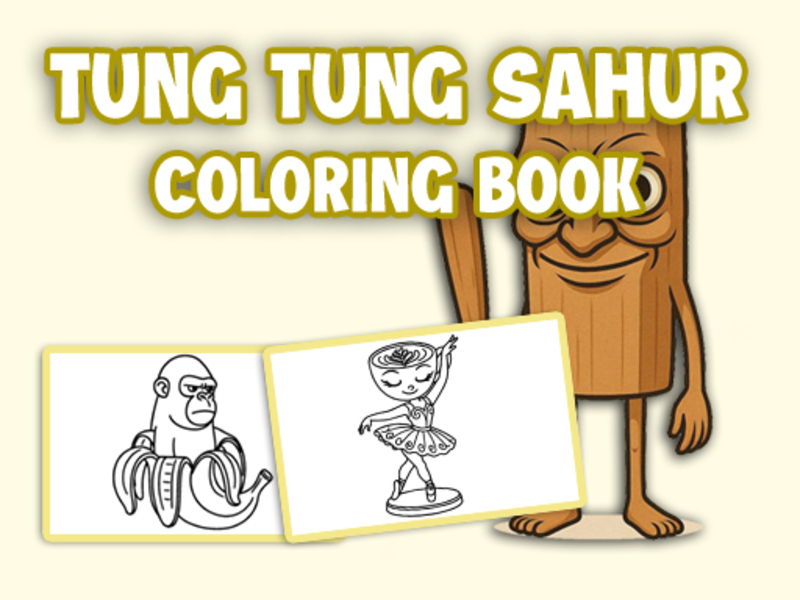 Spiel Tung Tung Sahur Malbuchbuch Online