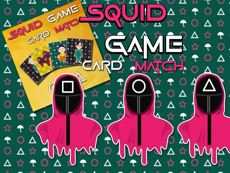 Spiel Tintenfisch -Spiel -Speicherkarte Match Online