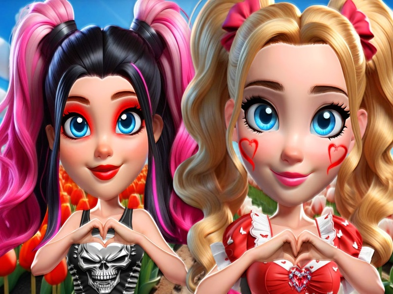 Spiel Lebendige Herzen Glamour gegen Punk Online